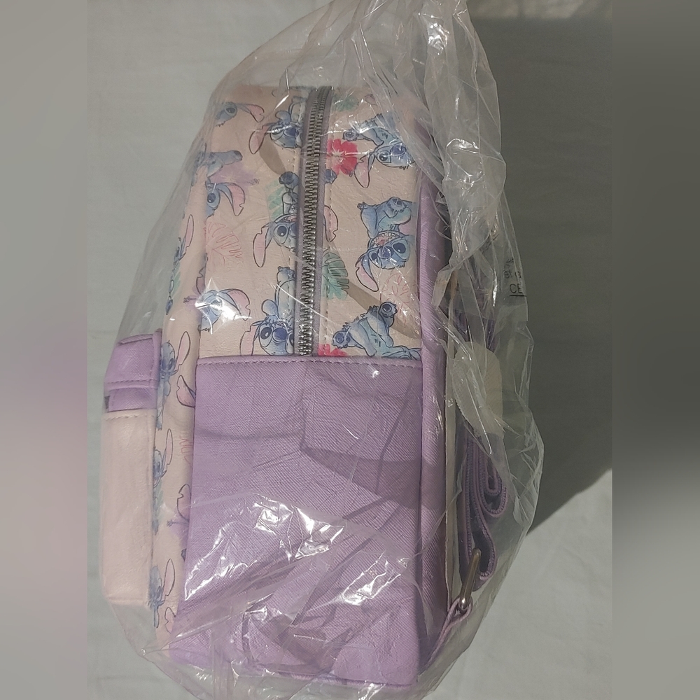 Disney Lilo & Stitch Tropical Lavender Mini Backpack - Picture 2 of 7